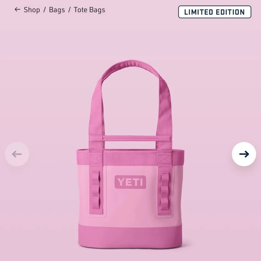 YETI LIMITED EDITION POWER PINK CAMINO 20 TOTE